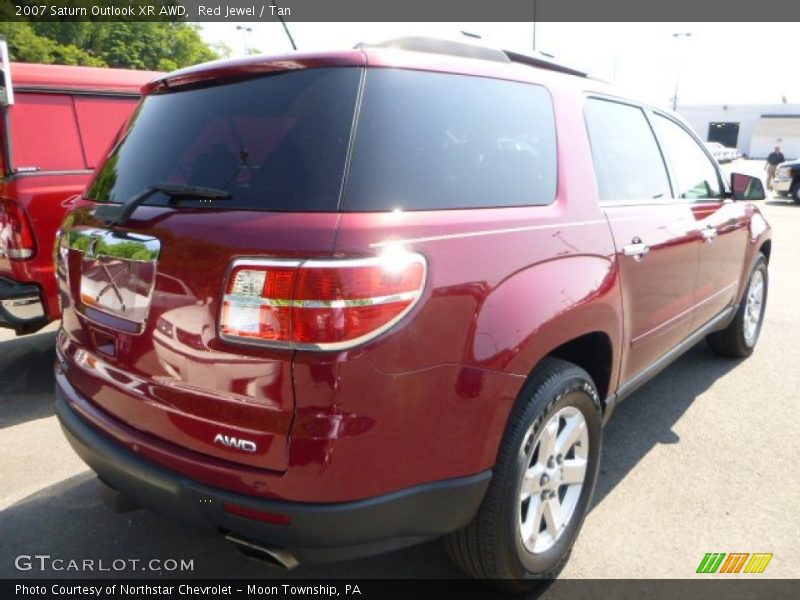 Red Jewel / Tan 2007 Saturn Outlook XR AWD