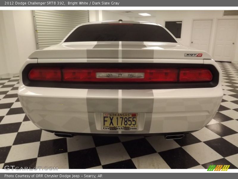 Bright White / Dark Slate Gray 2012 Dodge Challenger SRT8 392