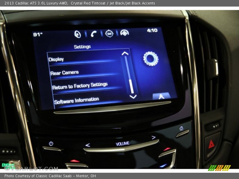 Crystal Red Tintcoat / Jet Black/Jet Black Accents 2013 Cadillac ATS 3.6L Luxury AWD