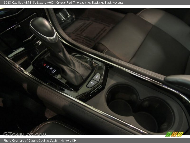 Crystal Red Tintcoat / Jet Black/Jet Black Accents 2013 Cadillac ATS 3.6L Luxury AWD