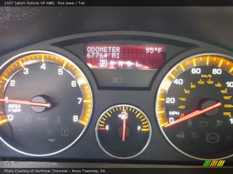 Red Jewel / Tan 2007 Saturn Outlook XR AWD