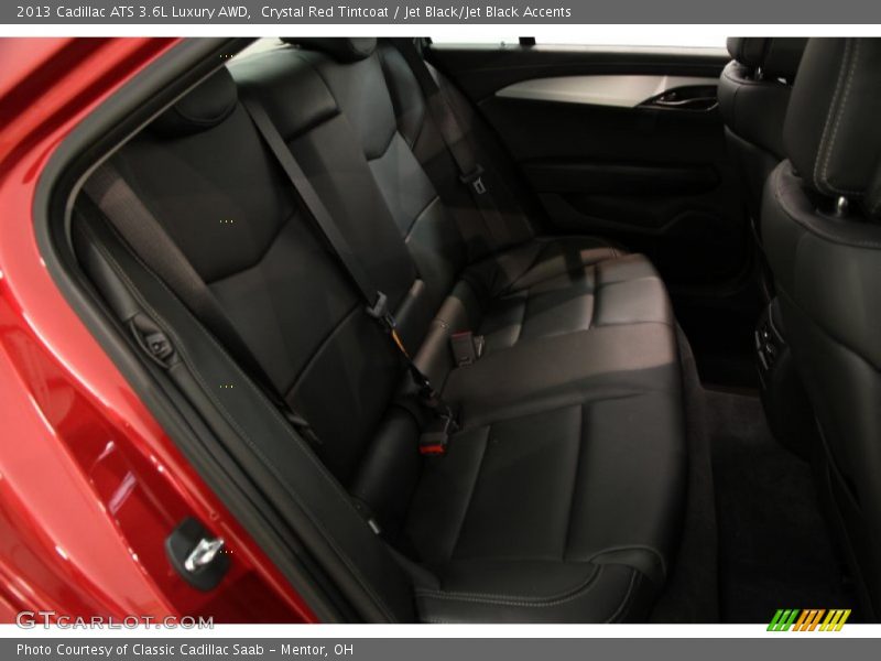 Crystal Red Tintcoat / Jet Black/Jet Black Accents 2013 Cadillac ATS 3.6L Luxury AWD