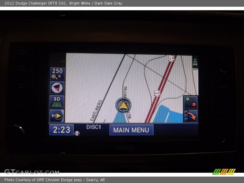 Bright White / Dark Slate Gray 2012 Dodge Challenger SRT8 392