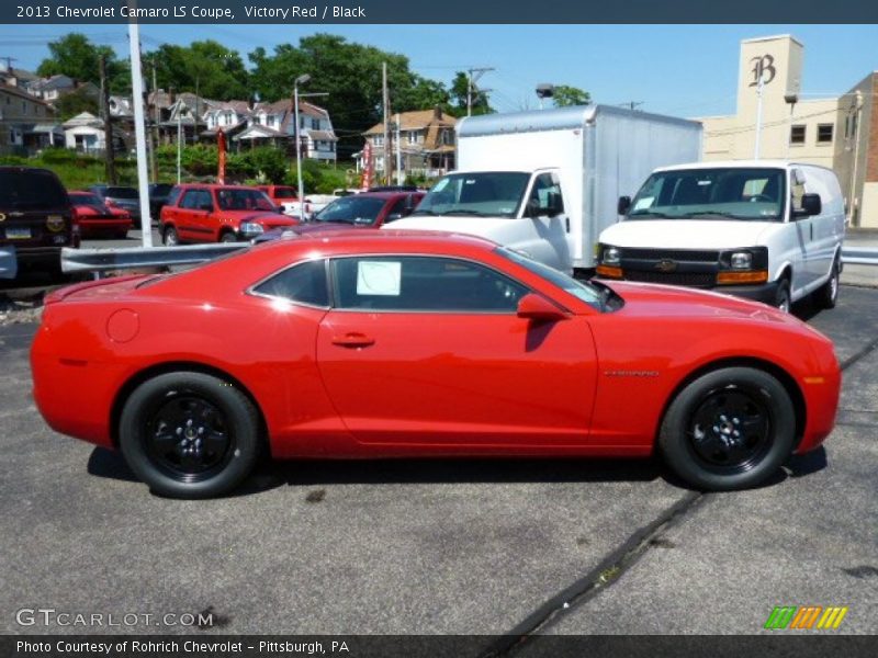 Victory Red / Black 2013 Chevrolet Camaro LS Coupe