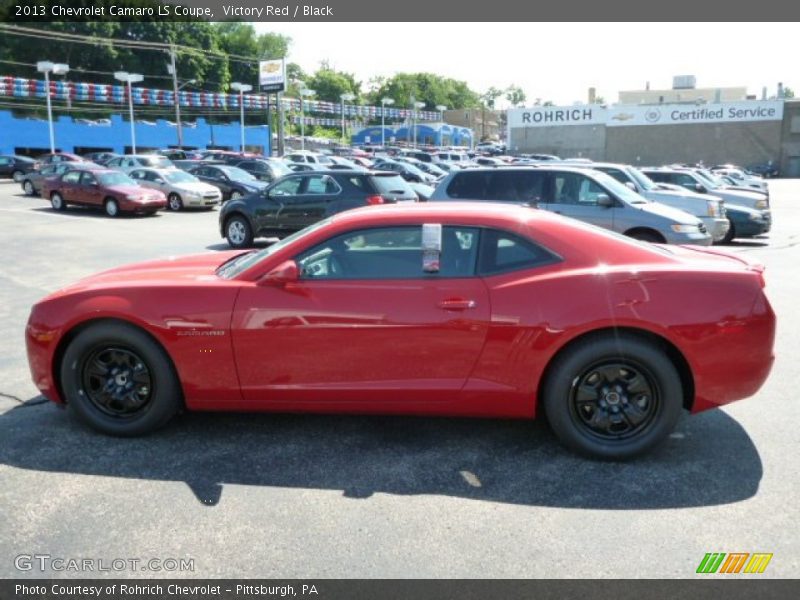 Victory Red / Black 2013 Chevrolet Camaro LS Coupe