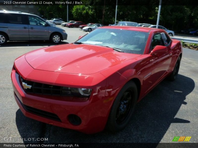 Victory Red / Black 2013 Chevrolet Camaro LS Coupe