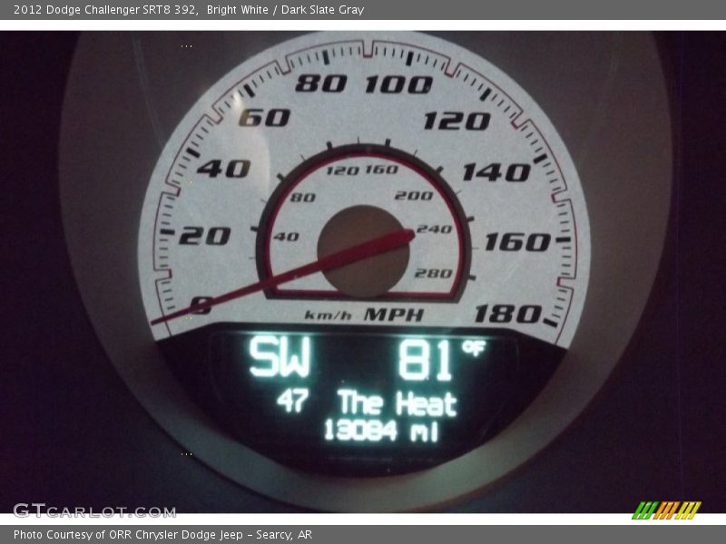 Bright White / Dark Slate Gray 2012 Dodge Challenger SRT8 392