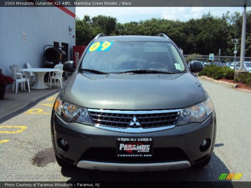 Manitoba Green Metallic / Black 2009 Mitsubishi Outlander XLS 4WD