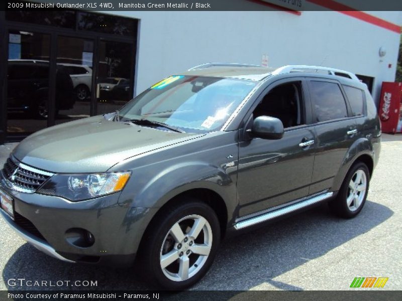 Manitoba Green Metallic / Black 2009 Mitsubishi Outlander XLS 4WD