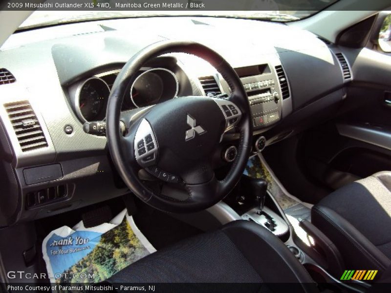 Manitoba Green Metallic / Black 2009 Mitsubishi Outlander XLS 4WD