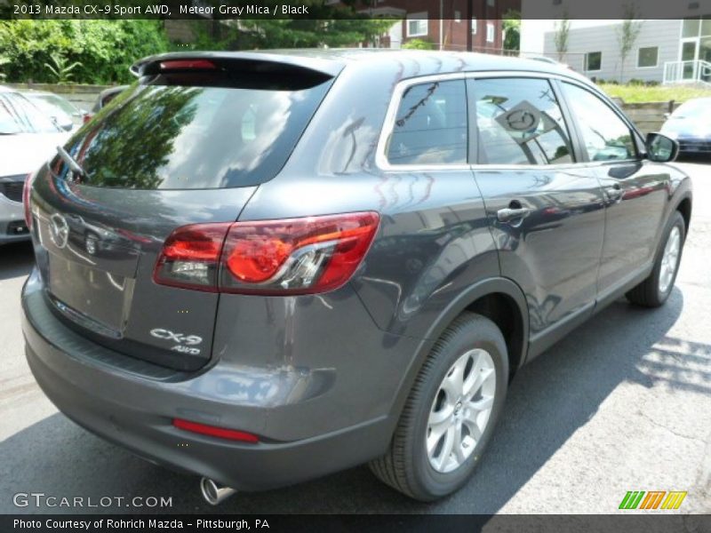 Meteor Gray Mica / Black 2013 Mazda CX-9 Sport AWD