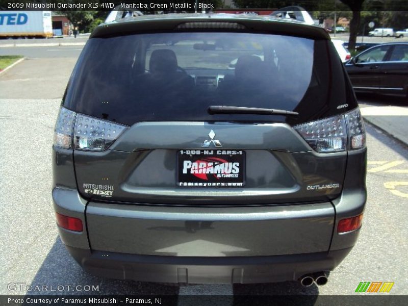 Manitoba Green Metallic / Black 2009 Mitsubishi Outlander XLS 4WD