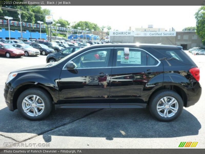 Black / Jet Black 2013 Chevrolet Equinox LS