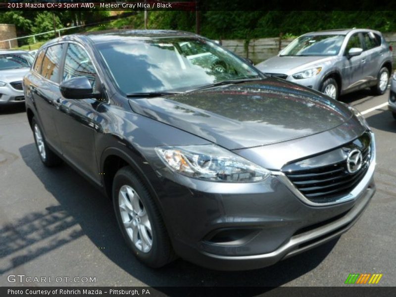 Meteor Gray Mica / Black 2013 Mazda CX-9 Sport AWD