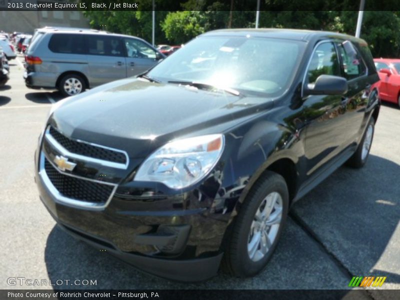 Black / Jet Black 2013 Chevrolet Equinox LS