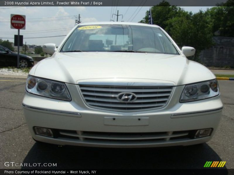 Powder White Pearl / Beige 2008 Hyundai Azera Limited