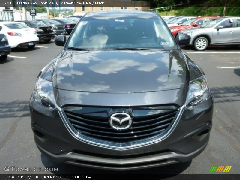 Meteor Gray Mica / Black 2013 Mazda CX-9 Sport AWD