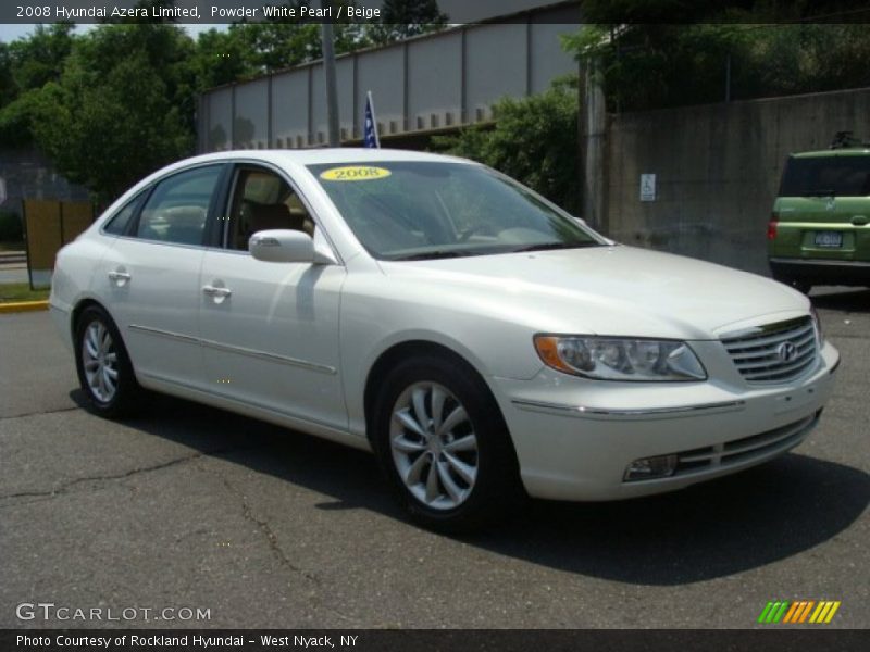 Powder White Pearl / Beige 2008 Hyundai Azera Limited