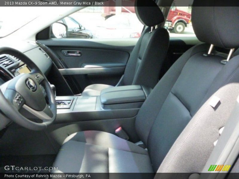 Meteor Gray Mica / Black 2013 Mazda CX-9 Sport AWD