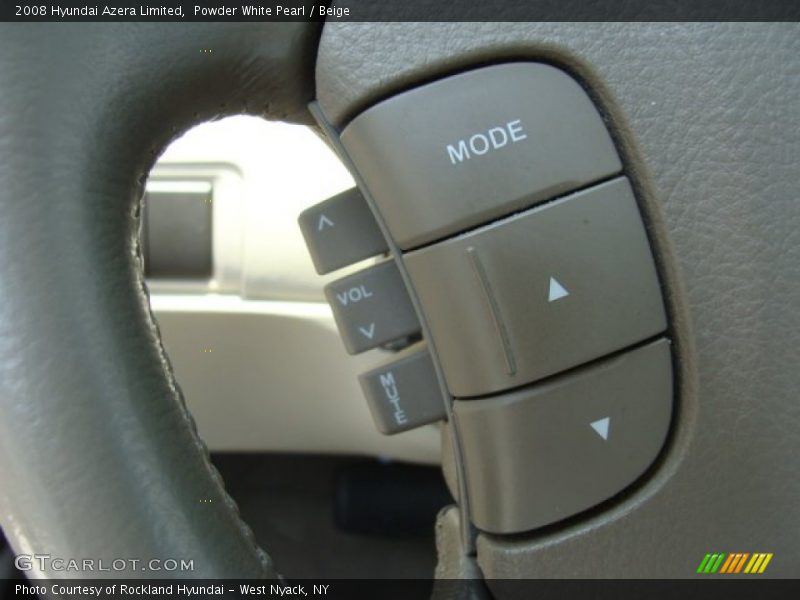 Powder White Pearl / Beige 2008 Hyundai Azera Limited