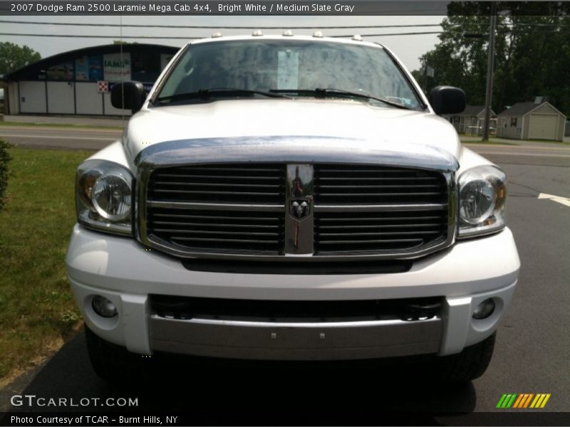 Bright White / Medium Slate Gray 2007 Dodge Ram 2500 Laramie Mega Cab 4x4