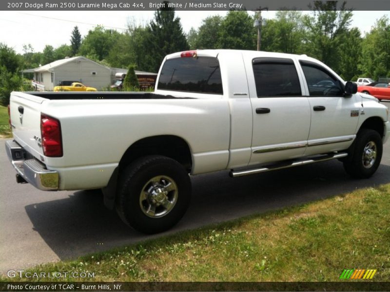 Bright White / Medium Slate Gray 2007 Dodge Ram 2500 Laramie Mega Cab 4x4