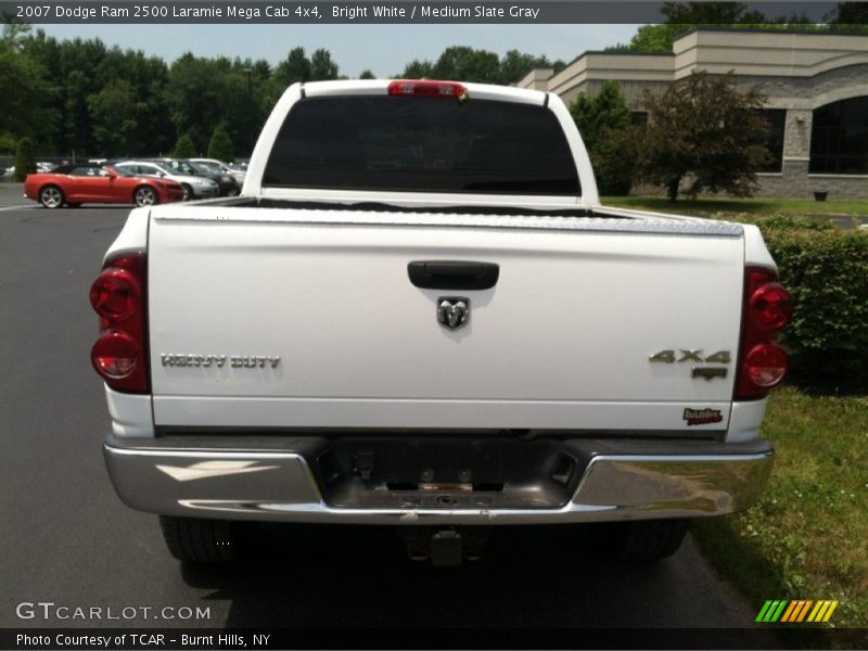 Bright White / Medium Slate Gray 2007 Dodge Ram 2500 Laramie Mega Cab 4x4