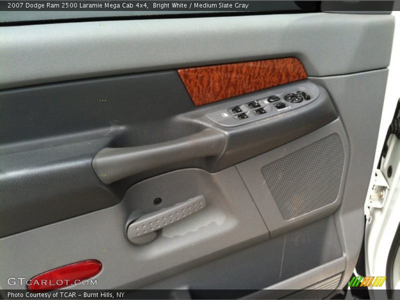 Bright White / Medium Slate Gray 2007 Dodge Ram 2500 Laramie Mega Cab 4x4