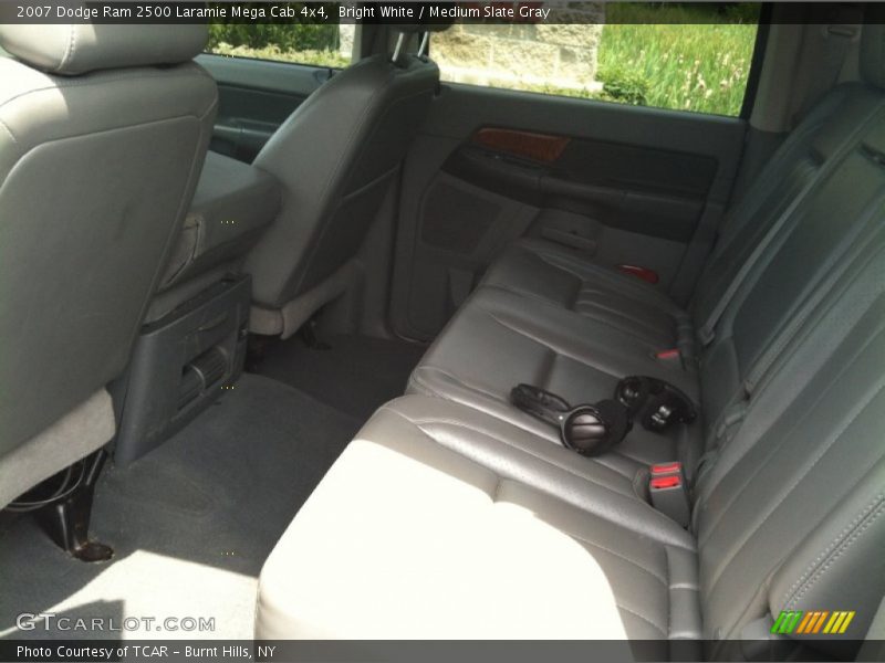 Bright White / Medium Slate Gray 2007 Dodge Ram 2500 Laramie Mega Cab 4x4