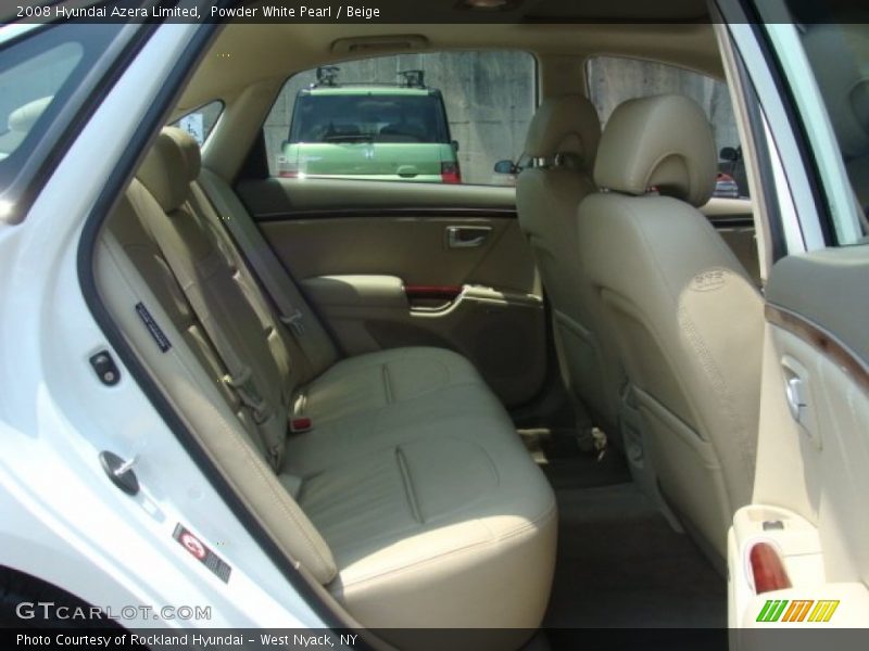Powder White Pearl / Beige 2008 Hyundai Azera Limited