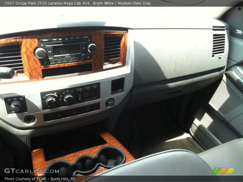 Bright White / Medium Slate Gray 2007 Dodge Ram 2500 Laramie Mega Cab 4x4