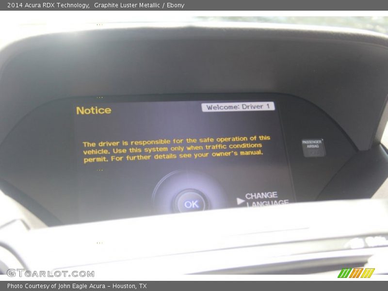 Graphite Luster Metallic / Ebony 2014 Acura RDX Technology