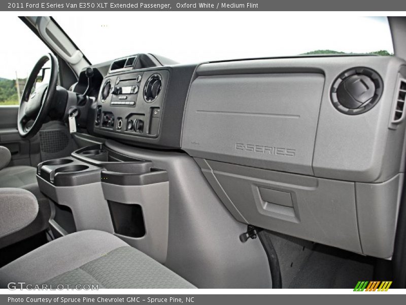 Oxford White / Medium Flint 2011 Ford E Series Van E350 XLT Extended Passenger