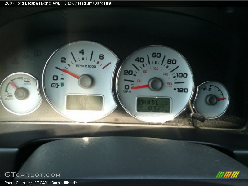 Black / Medium/Dark Flint 2007 Ford Escape Hybrid 4WD