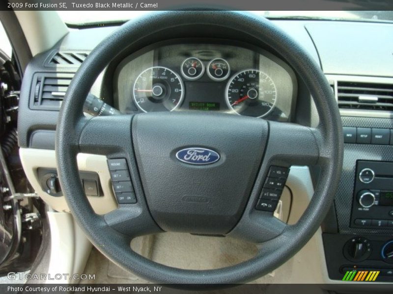 Tuxedo Black Metallic / Camel 2009 Ford Fusion SE