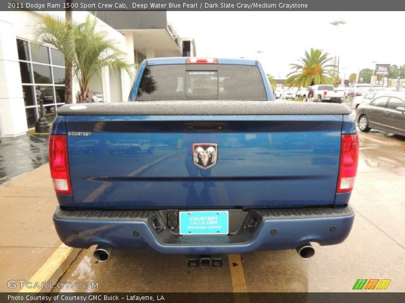 Deep Water Blue Pearl / Dark Slate Gray/Medium Graystone 2011 Dodge Ram 1500 Sport Crew Cab