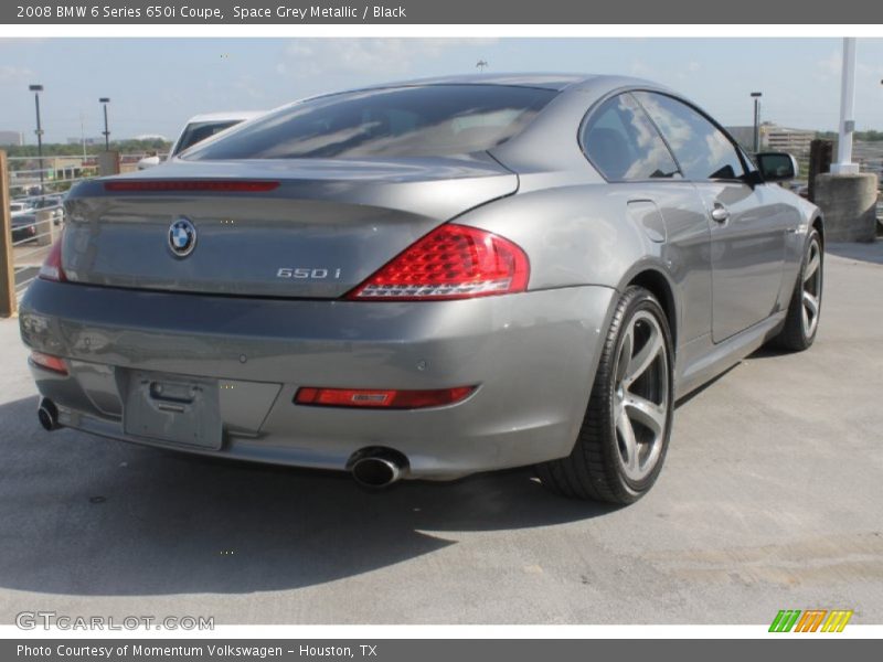 Space Grey Metallic / Black 2008 BMW 6 Series 650i Coupe