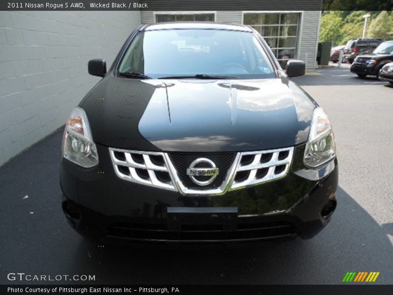 Wicked Black / Black 2011 Nissan Rogue S AWD