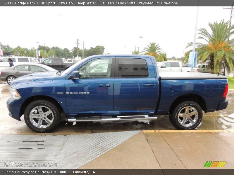 Deep Water Blue Pearl / Dark Slate Gray/Medium Graystone 2011 Dodge Ram 1500 Sport Crew Cab