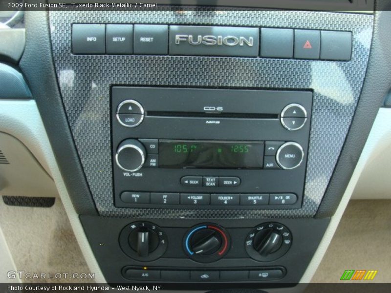 Tuxedo Black Metallic / Camel 2009 Ford Fusion SE