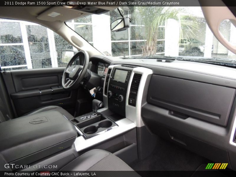 Deep Water Blue Pearl / Dark Slate Gray/Medium Graystone 2011 Dodge Ram 1500 Sport Crew Cab