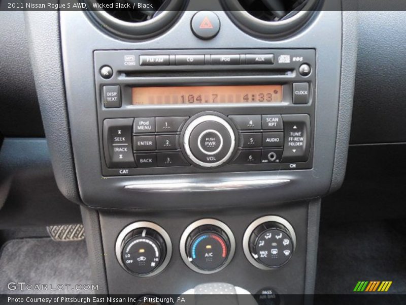 Wicked Black / Black 2011 Nissan Rogue S AWD