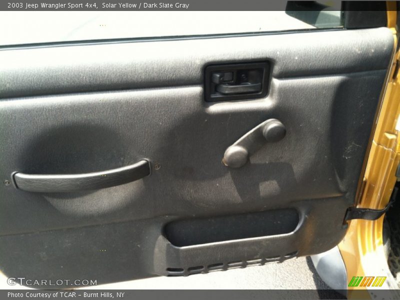 Solar Yellow / Dark Slate Gray 2003 Jeep Wrangler Sport 4x4
