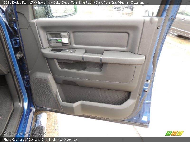 Deep Water Blue Pearl / Dark Slate Gray/Medium Graystone 2011 Dodge Ram 1500 Sport Crew Cab