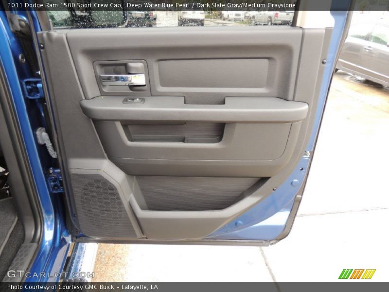 Deep Water Blue Pearl / Dark Slate Gray/Medium Graystone 2011 Dodge Ram 1500 Sport Crew Cab