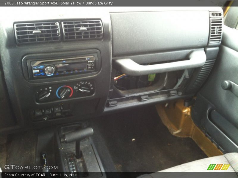 Solar Yellow / Dark Slate Gray 2003 Jeep Wrangler Sport 4x4