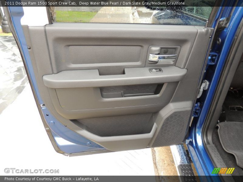 Deep Water Blue Pearl / Dark Slate Gray/Medium Graystone 2011 Dodge Ram 1500 Sport Crew Cab