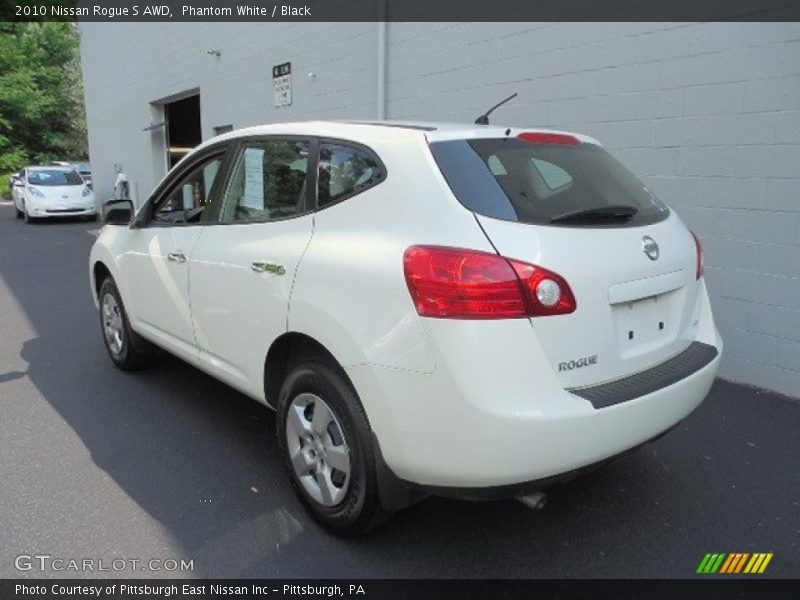 Phantom White / Black 2010 Nissan Rogue S AWD