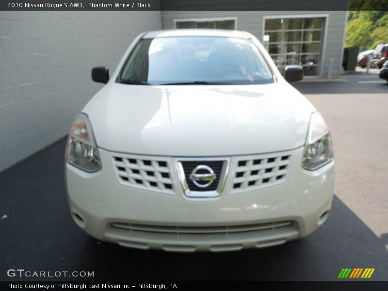 Phantom White / Black 2010 Nissan Rogue S AWD