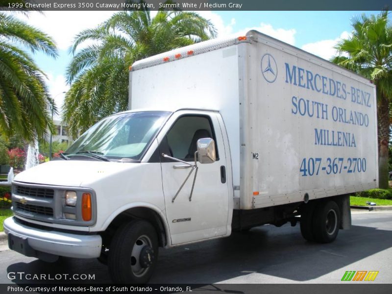 Summit White / Medium Gray 1999 Chevrolet Express 3500 Cutaway Moving Van
